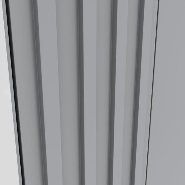 ROPERO 6 PUERTAS CON ESPEJO NAPOLI D308 HENN GRIS|NATURE