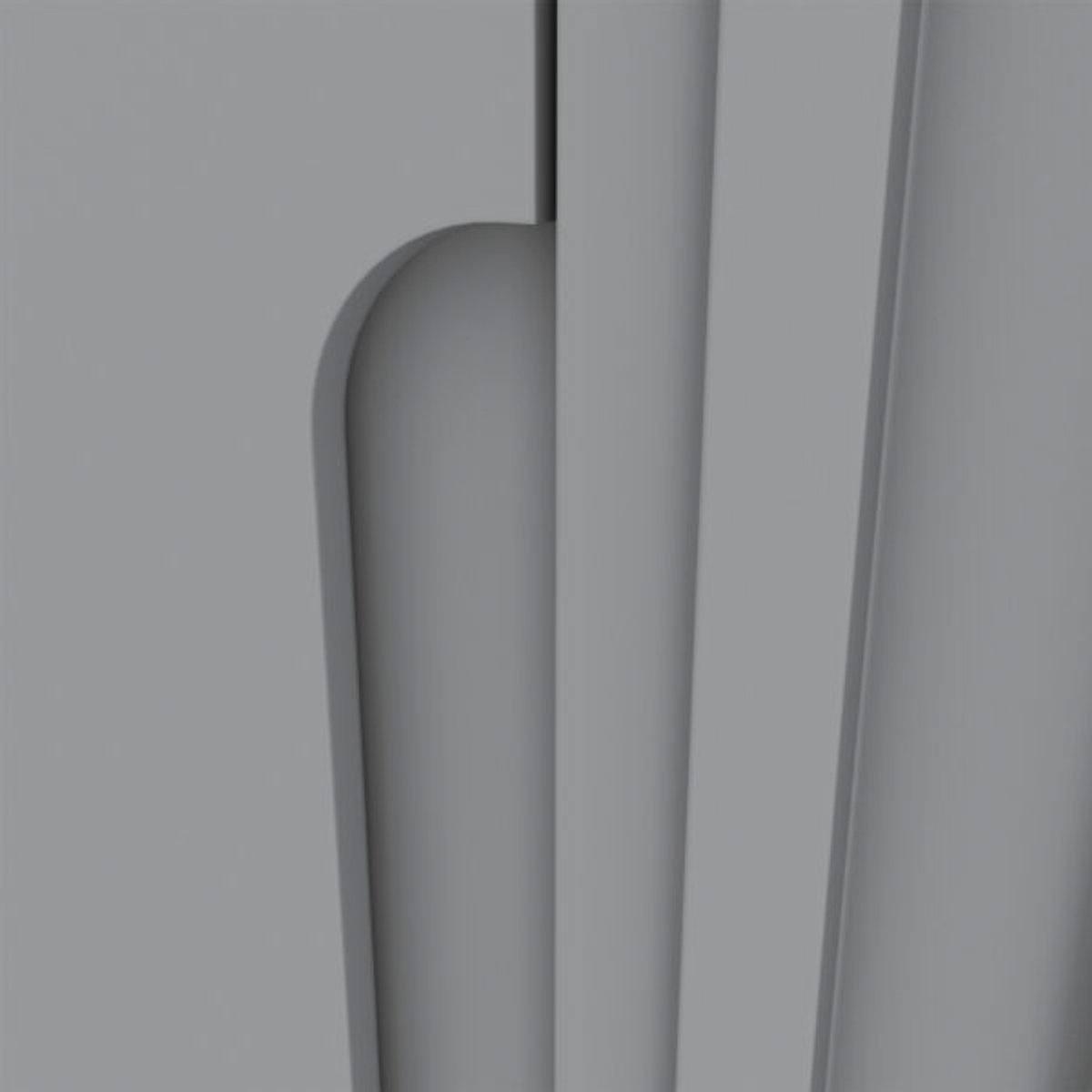 ROPERO 6 PUERTAS CON ESPEJO NAPOLI D308 HENN GRIS|NATURE - 4