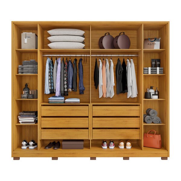  ROPERO 6 PUERTAS CON VIDRIO REFLECTA SUBLIME 