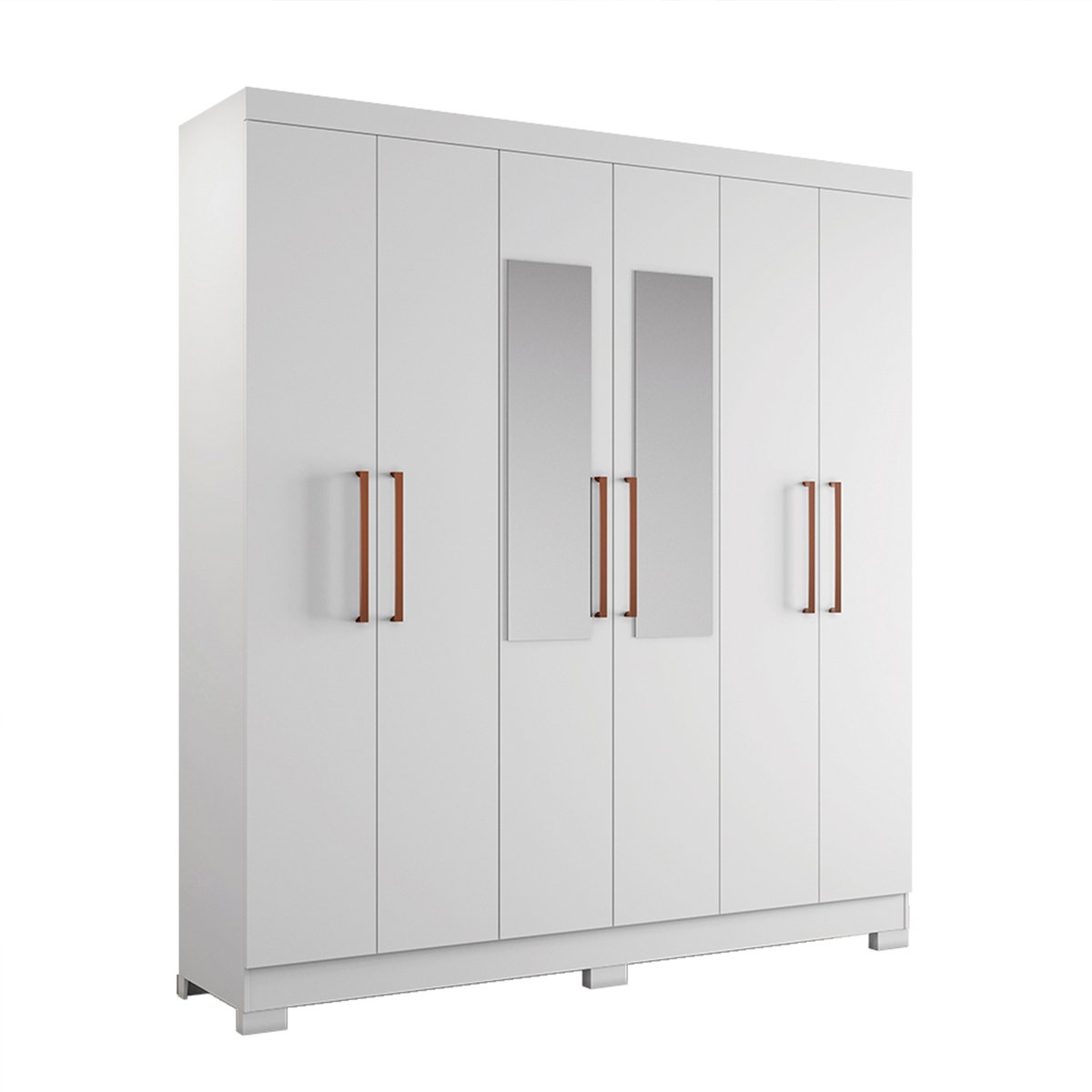 ROPERO 6 PUERTAS CON ESPEJO NT5190 NOTAVEL BLANCO