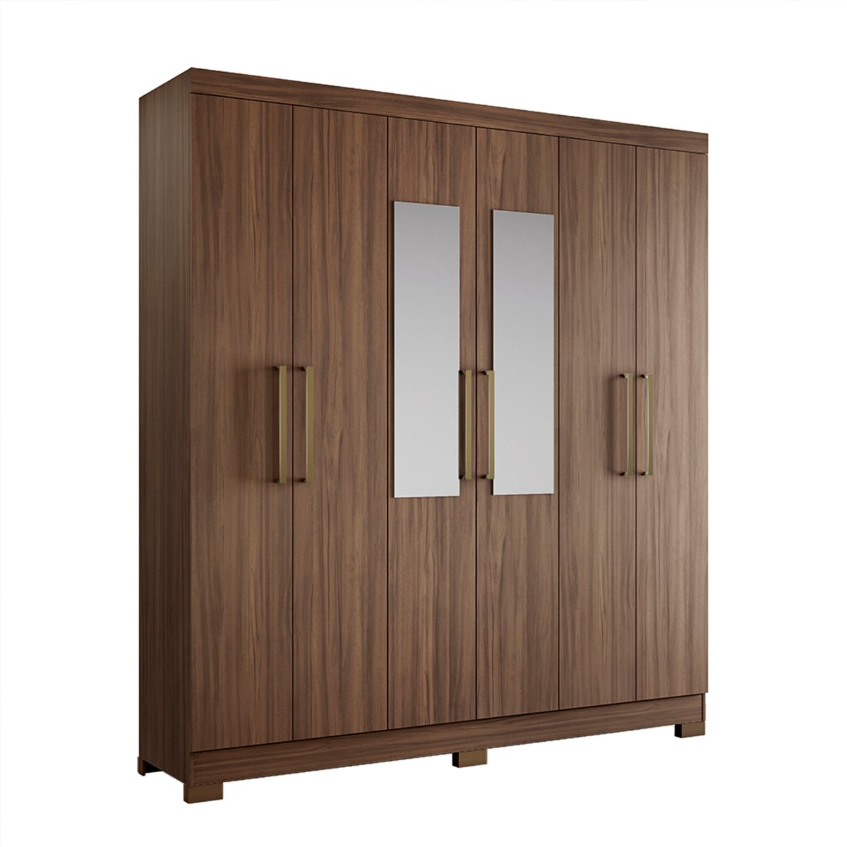 ROPERO 6 PUERTAS CON ESPEJO NT5190 NOTAVEL NOGAL TREND