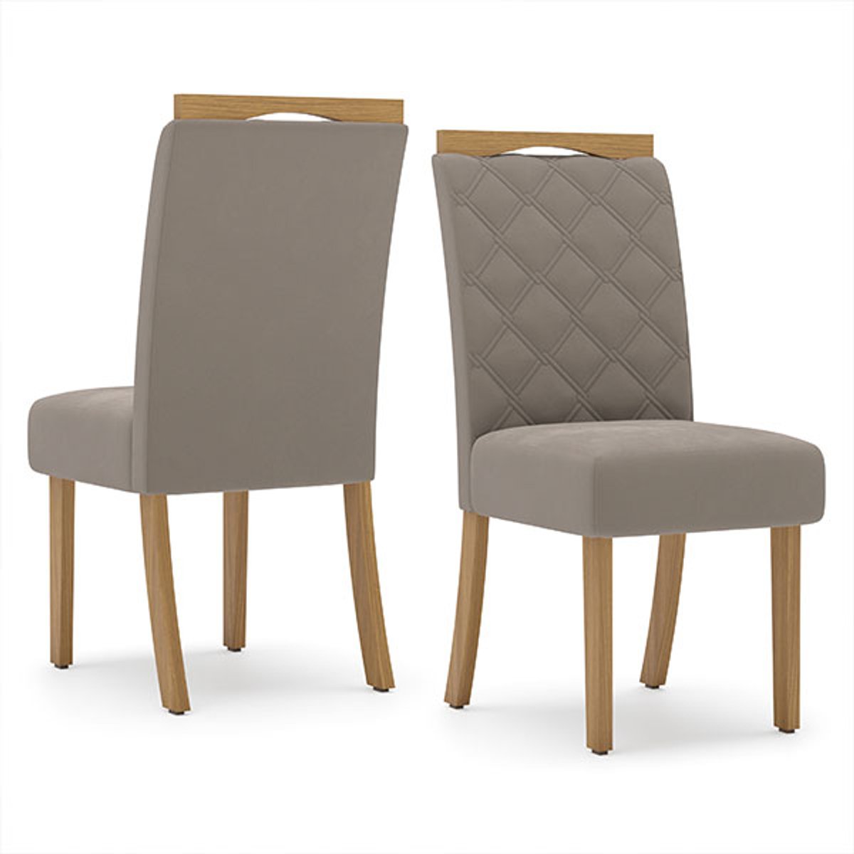 CONJUNTO COMEDOR 1600 CON VIDRIO SOLUS 6 SILLAS BELLA TELA MARRON ALMENDRA - 3