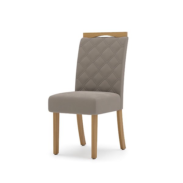 CONJUNTO COMEDOR 1600 CON VIDRIO SOLUS 6 SILLAS BELLA TELA MARRON ALMENDRA