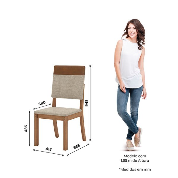 CONJUNTO COMEDOR 1600 NATALÍ ARREDONDADA CON VIDRIO 6 SILLAS MILLA PLUS NATURE | CORANO CREME