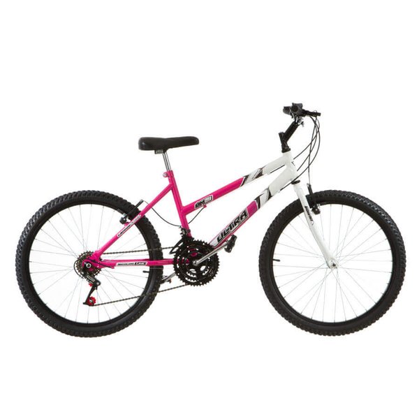 BICICLETA ARO 24 FEMENINA ULTRA BIKES ROSA|BLANCO