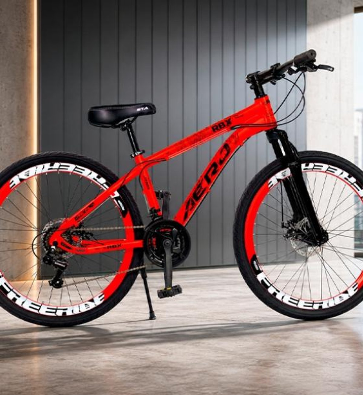 BICICLETA ARO 26 RBX AEROBIKES NARANJA | NEGRO NEON - 2