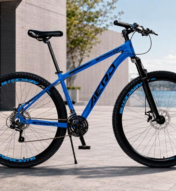 BICICLETA ARO 29 EMOTION AEROBIKES AZUL | NEGRO