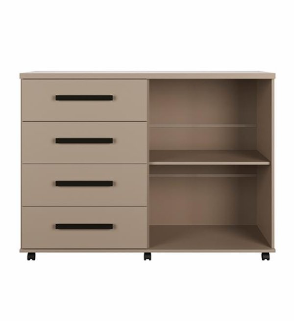 COMODA ZAPATERA 4 CAJONES 2 PUERTAS