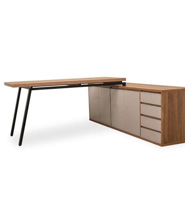 CONJUNTO 160X070 MESA CON BALCON DE APOYO WORK