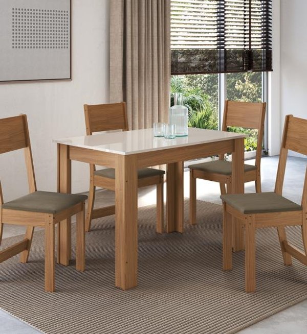 CONJUNTO COMEDOR 1080 4 SILLAS ATLANTA