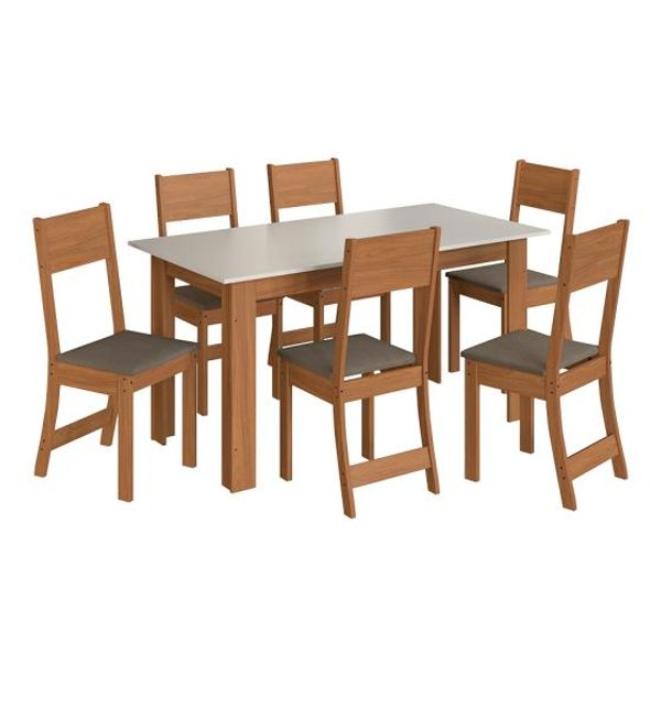 CONJUNTO COMEDOR 1500 6 SILLAS ATLANTA