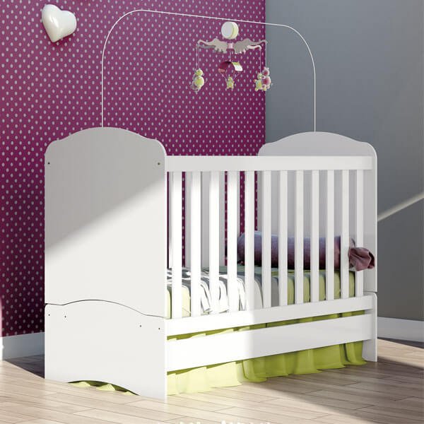 CUNA MINI-CAMA BALA DE MENTA I02 BLANCO