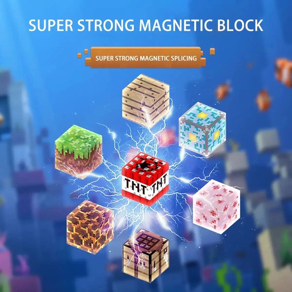 Juego Minecraft bloque magnético  120 Pza 