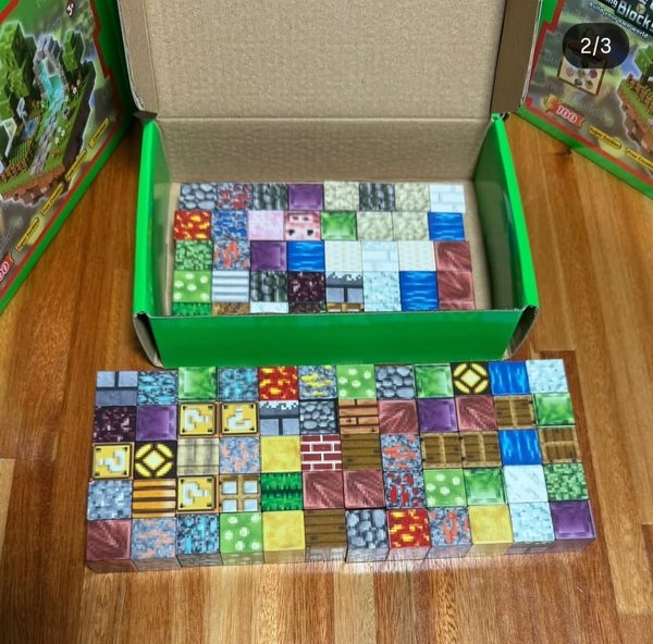 Juego Minecraft bloque magnético  120 Pza 