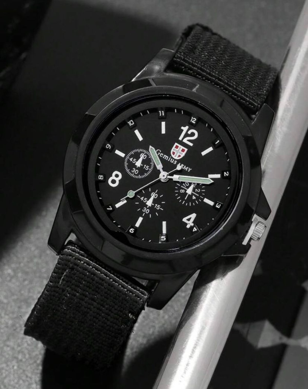 Reloj Gemius Army negro + pulsera + cadena