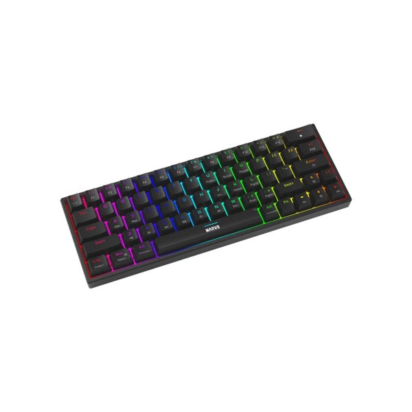 Teclado Mecánico 60% Gaming Marvo Shogo 63 - RGB - A cable 