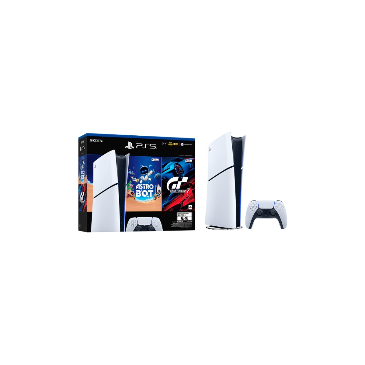 Consola PlayStation 5 Slim 1TB Digital + Astro Bot y Gran Turismo 7
