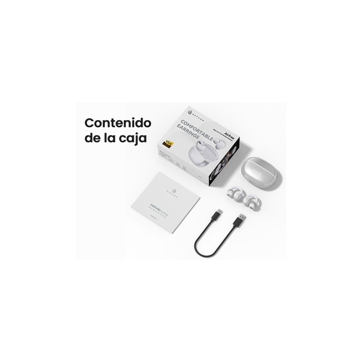 Auricular Inalámbrico Haylou Airfree Blanco - 2