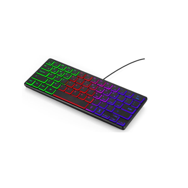 Teclado Gaming Sate AK-87 - Español -RGB - Membrana 60% - A cable 