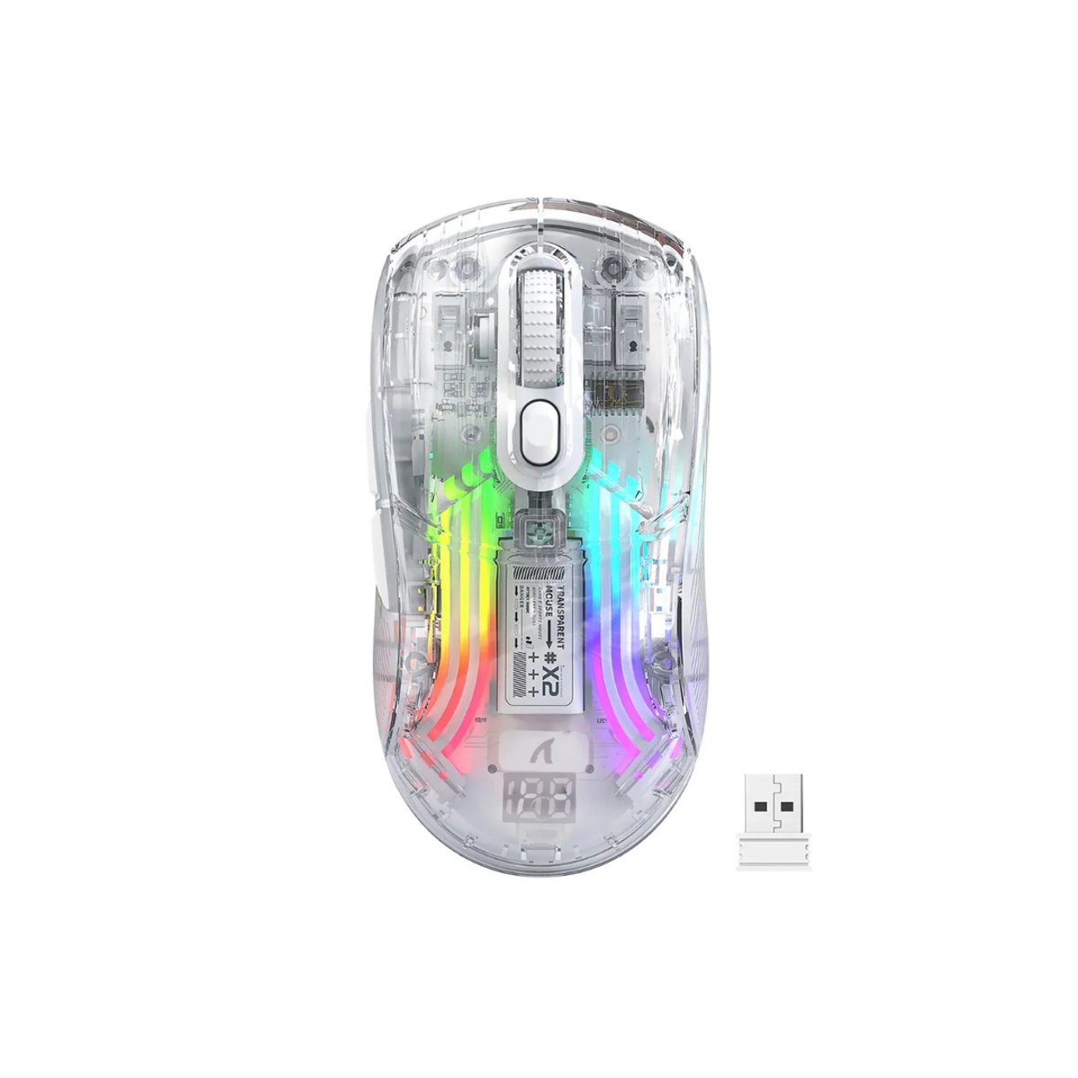 Mouse Inalámbrico Attack Shark X2 PRO Blanco (Tri-mode)  - 2