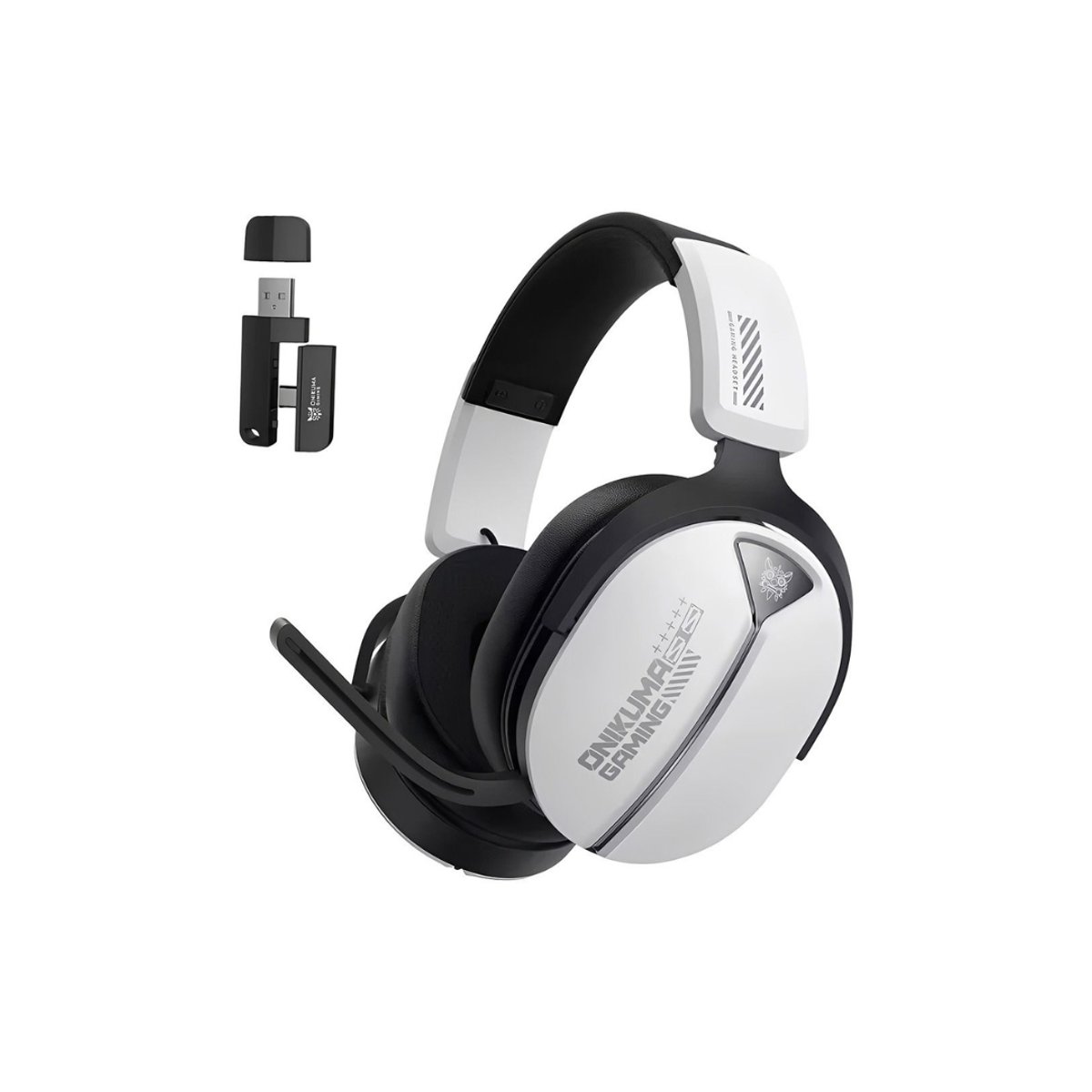 Auricular Inalámbrico Gaming Onikuma GT887 Blanco Tri-Mode