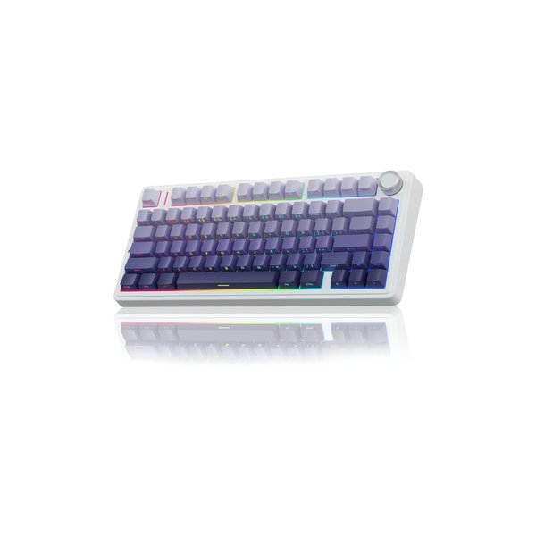 Teclado Mecánico Inalámbrico Aula F75 Gradient Purple (Tri-mode)