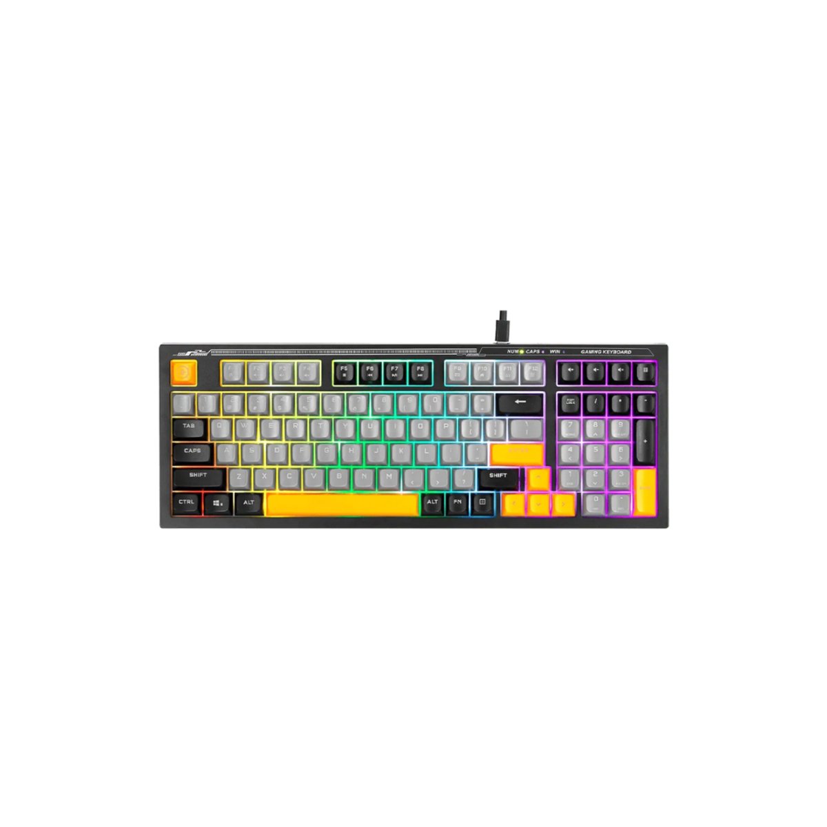 Teclado Gaming Silencioso Marvo Soldat S50B - Membrana - A cable 