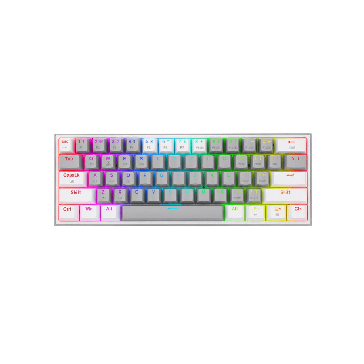 Teclado Mecánico Inalámbrico Redragon Fizz Pro K616-RGB Gris