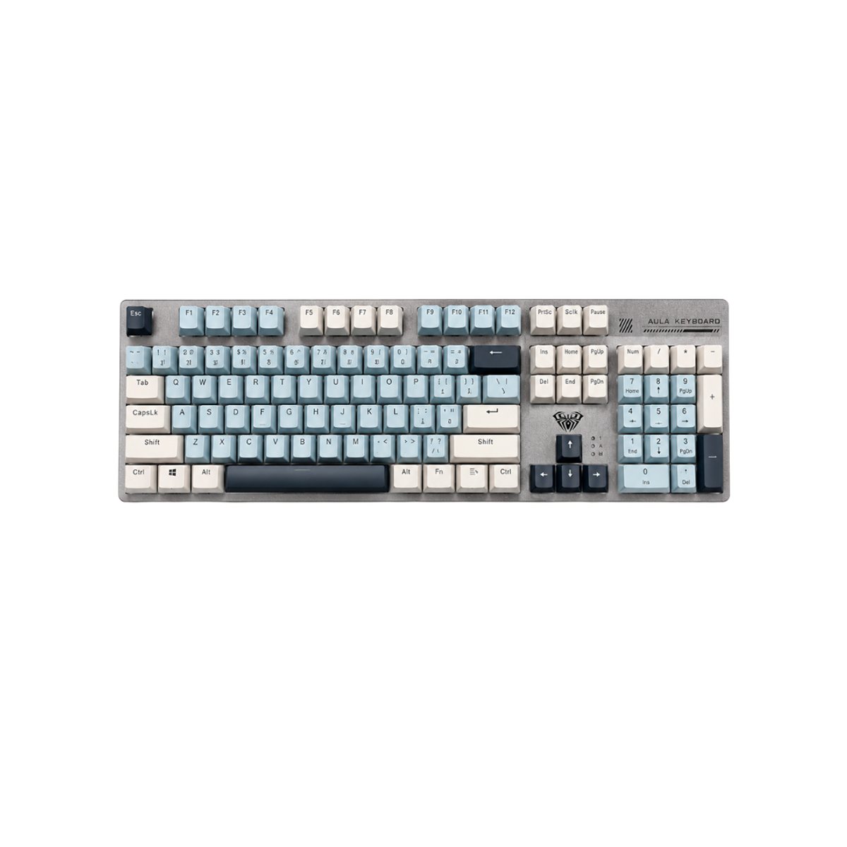 Teclado Mecánico Aula S500 Celeste - 2