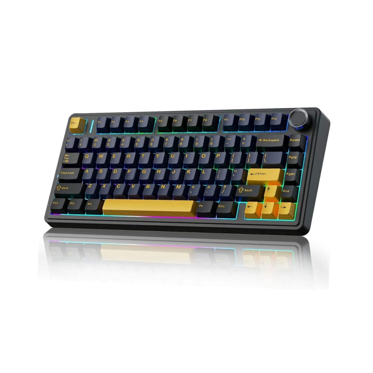 Teclado Mecánico Inalámbrico Aula F75 Thunder Black (Tri-mode) - 2
