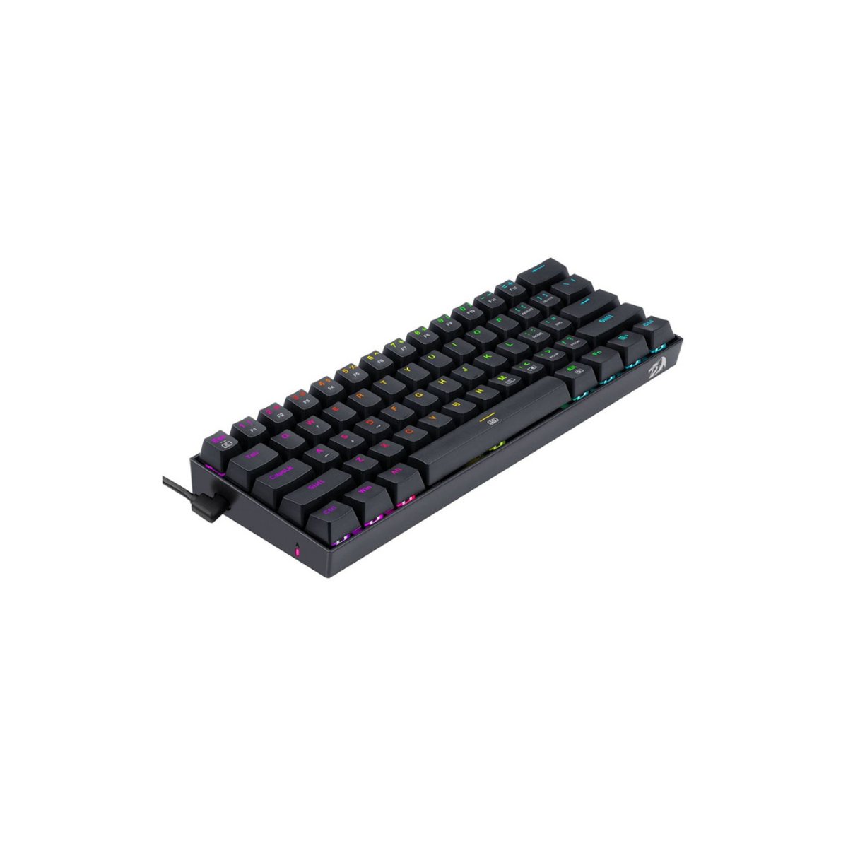 Teclado Mecánico 60%  Gaming Redragon Dragonborn K630 Negro - RGB - A cable 