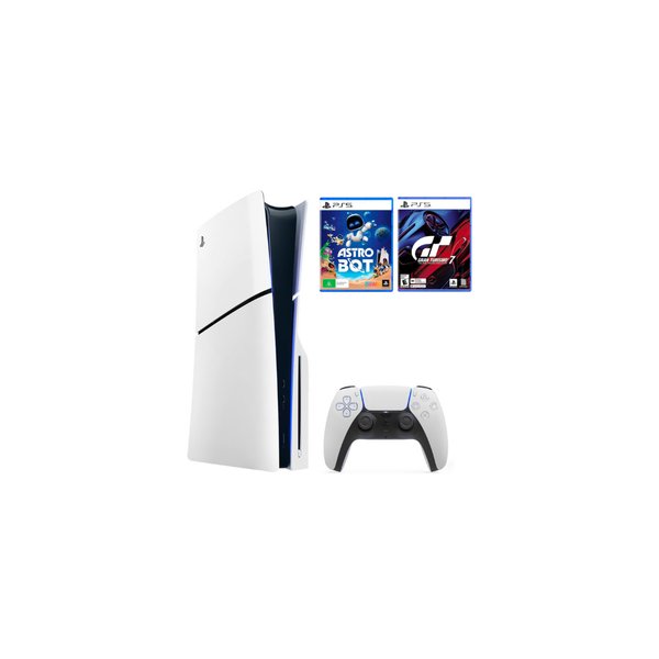 Consola PlayStation 5 Slim 1TB Con Lector + Astro Bot y Gran Turismo 7