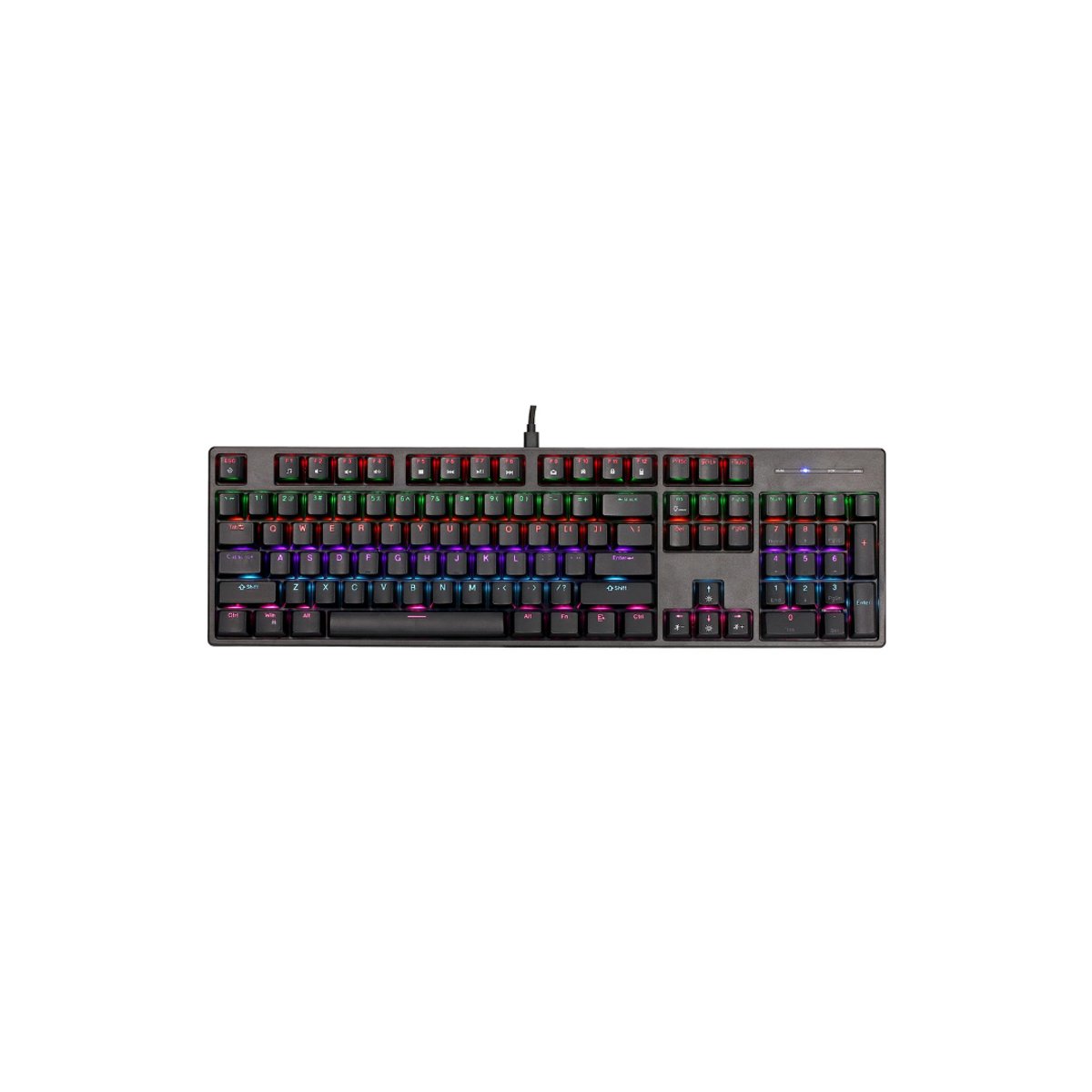 Teclado Mecánico Numérico Gaming Xtrike-Me GK-918 RGB - A cable 