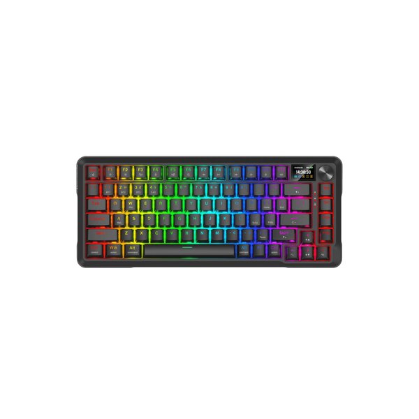 Teclado Mecánico 75%  Inalámbrico Gaming Inalámbrico Redragon Behemoth K724 Pro - RGB  Negro