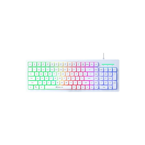 Teclado Gaming Silencioso Xtrike-Me KB-309 Blanco - Membrana - A cable 