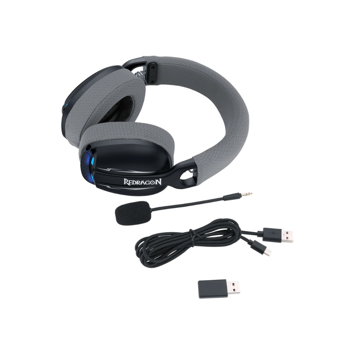 Auricular Gaming Inalámbrico Redragon Skuld H878 Negro - 3