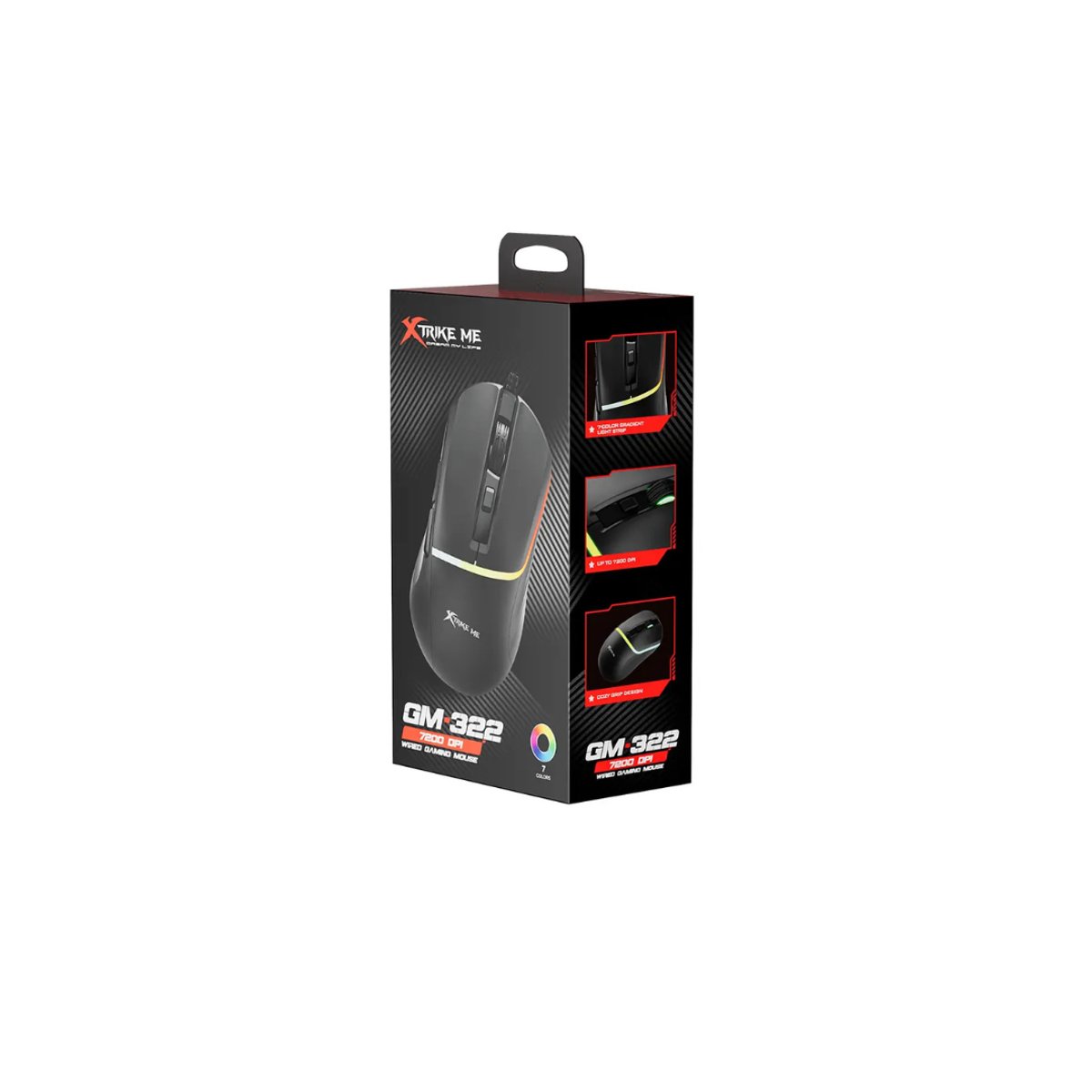 Mouse Gaming Xtrike-Me GM-322 Negro - 2