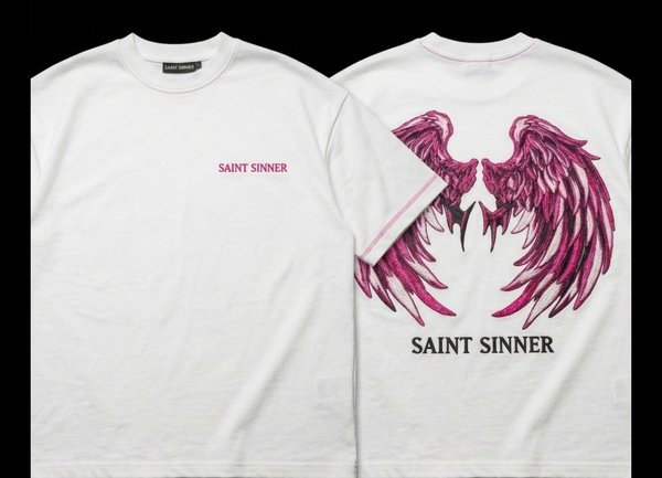SAINT SINNER PINK WINGS | UNISEX ESSENTIAL