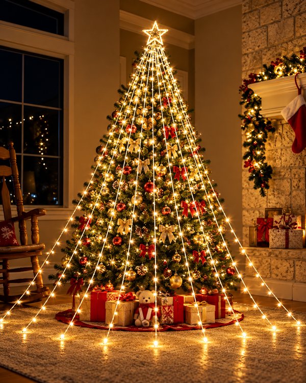 Cascada de Luces LED para Árbol ✨