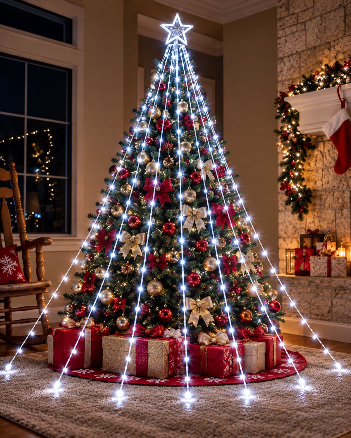 Cascada de Luces LED para Árbol ✨ - 2