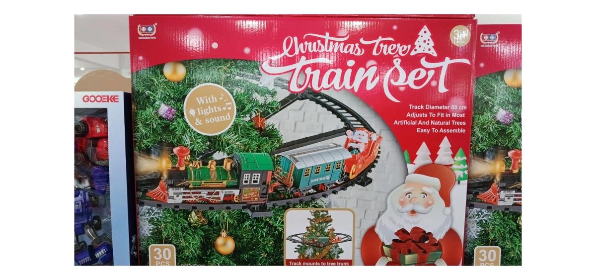 Set de Tren Navideño con Luces y Sonido para Árbol de Navidad - 3
