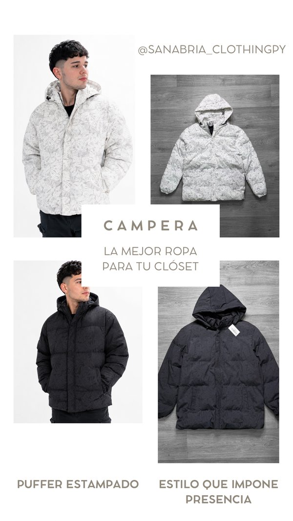 Puffer Estampado