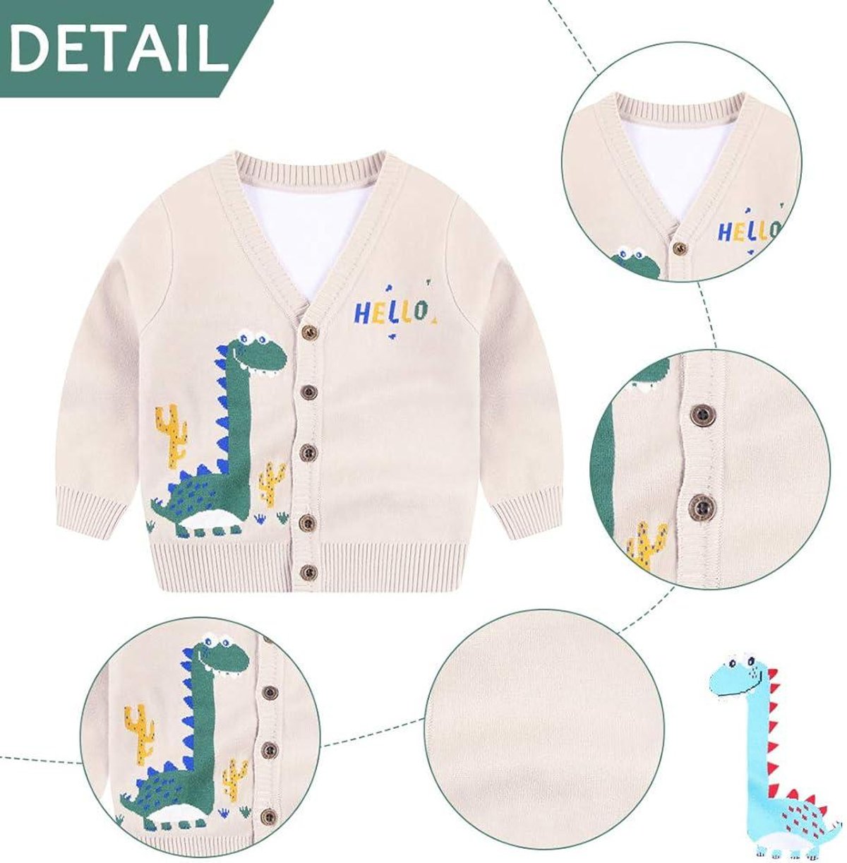Cardigán de Dinosaurio  - 4