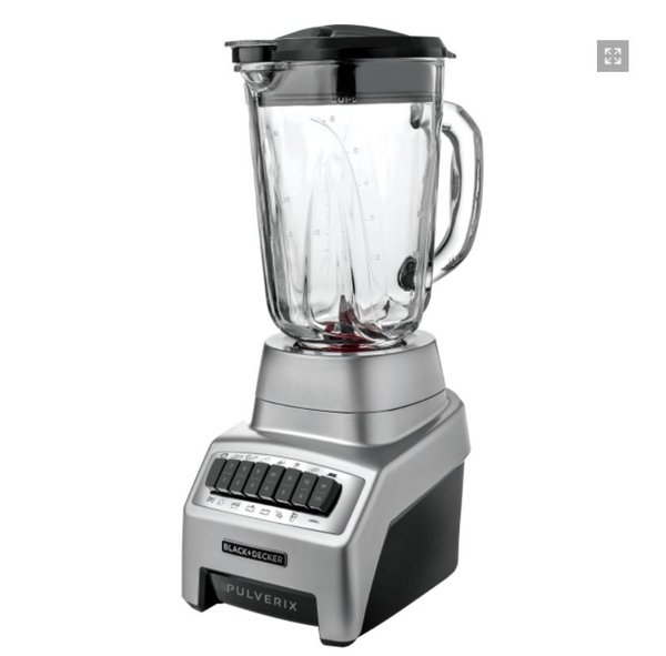 Licuadora Black & Decker Pulverix Inox con Jarra de Vidrio 1.5L 12V 700W BL1140MS-CL - 2679