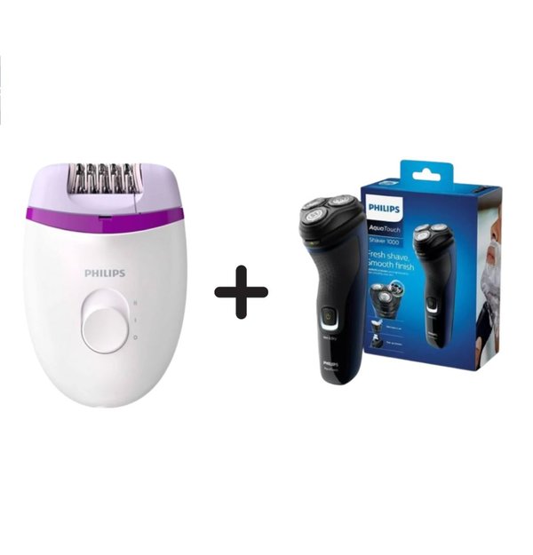 COMBO PHILIPS AFEITADORA +DEPILADORA DE Regalo (BRE225/00- S1323/41) - 3809