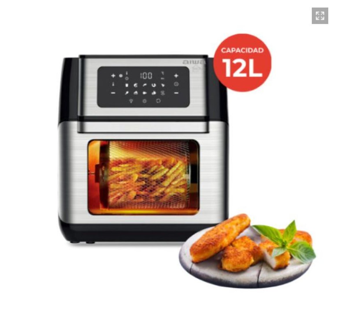 FREIDORA AIWA AW-OT10 HORNO DIGITAL S/ ACEITE 1500W - 4112 - 2