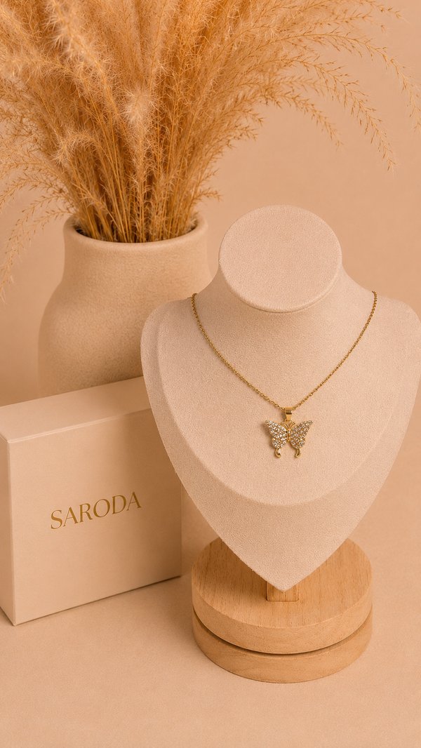 Collar Mariposa Dorada