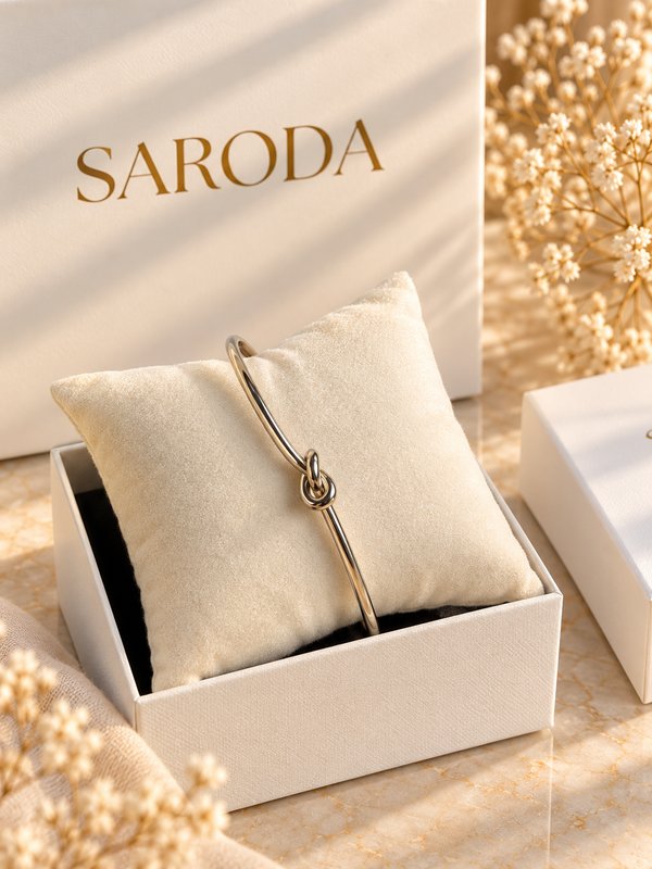 Pulsera Nudo Plateado
