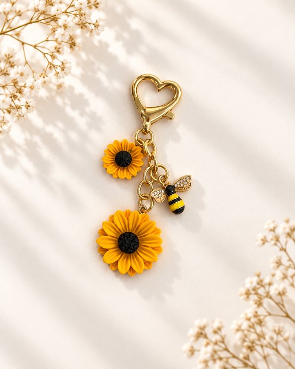 Llavero girasoles