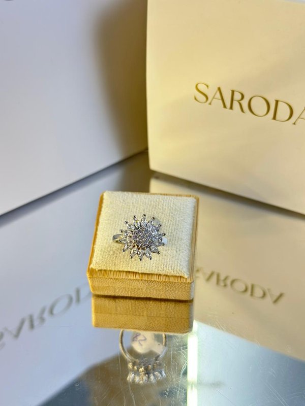 Anillo giratorio flor